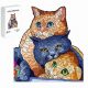  HOLZPUZZLE FÜR KINDER, DREI 106-TEILIGES KATZENGESCHENK FÜR KINDER
