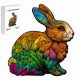  HOLZPUZZLE FÜR ERWACHSENE KINDER102 ELEMENTE KANINCHEN GESCHENK FÜR KINDER