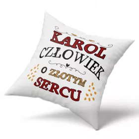    Kissen für Lech als Geschenk mit dauerhaftem Fotodruck, weiß