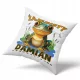  Kissen für Damian als Geschenk mit dauerhaftem Fotodruck, weiß