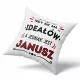  Kissen für Janusz als Geschenk mit dauerhaftem Fotodruck, weiß