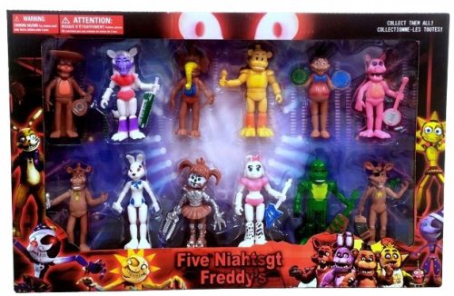  FNAF Bonnie Foxy Chica Freddy 12 Figuren-Set