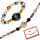  String-Armband + Ring Natursteine Turmalin Set