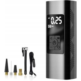  Eine kabellose Pumpe zum schnellen Aufpumpen von Autoreifen