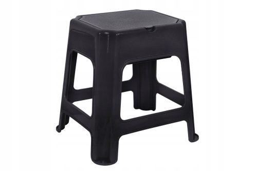  Bisk Hocker schwarz 43 cm