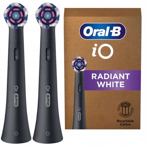  ORIGINAL ORAL-B iO RADIANT WHITE BLACK ELEKTRISCHE ZAHNBÜRSTENSPITZE
