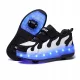  Leuchtende Rollen, Rollenschuhe mit LED-Rollen, Rollenschuhe, Größe 28–40 A