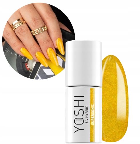  YOSHI HYBRID POLISH MIT FLASH-EFFEKT, REFLEKTIERENDES GELB 010 SUPERSONIC 6 ml