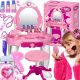  Schminktisch für ein Mädchen mit Spiegel, LICHTMUSIK-ZUBEHÖR, Kinderspielzeug