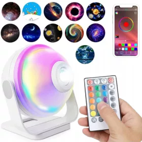    SMART PLANETARIUM STARS PROJEKTOR RGBW NACHTLAMPE BT LAUTSPRECHER APP FERNBEDIENUNG