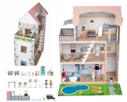  PLAYTIVE Puppenhaus 80 cm
