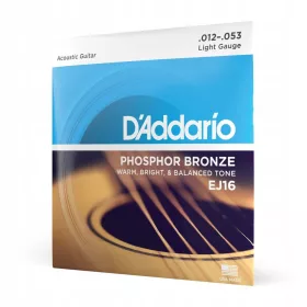  D'Addario EJ16 Akustiksaiten – 12-53