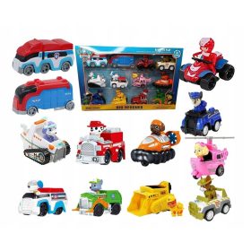    PAW PATROL-SET MIT 12 ANGETRIEBENEN AUTOS, RYDER-FIGUREN, VERFOLGUNGSAUTOS