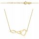  GOLDHALSKETTE 585 CELEBRITY INFINITY HEART M.JOPEK