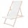  Springos Liegestuhl DC0010 OXFORD33 weißes Holz
