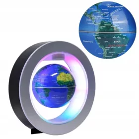    INTERAKTIVER SCHWEBEGLOBUS, BELEUCHTETE MAGNETISCHE LED-KARTE