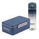 Backup-Wasserflasche 600 ml + Lunchbox mit beweglichem Fach Backup C58 Marineblau Derform