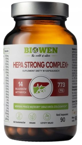 Biowen Hepa Strong Complex+ - Ihr Partner für eine gesunde Leber, 90 Kapseln