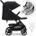  CYBEX Kinderwagen bis 22 kg BEEZY Moon Black + CARETERO Universalfolie für den Kinderwagen