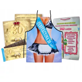    30. Geburtstagsset für ein Mädchen, Geschenkschürze, Schokolade
