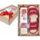 Geschenkset in einer Box Teepantoffeln für Mama Super Mama *35-41*