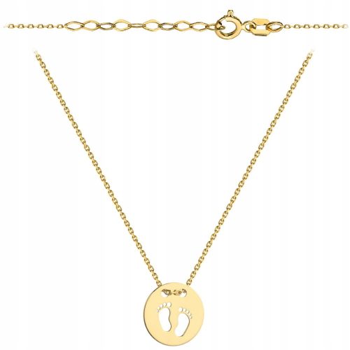  Goldfuß-Halskette KOSTENLOSE GRAVUR