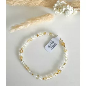  Armband mit natürlichem Citrinstein