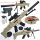  Scar-Sturmgewehr mit BBs. AIR SOFT GUN + Pistole + 800 BBs