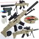  Scar-Sturmgewehr mit BBs. AIR SOFT GUN + Pistole + 800 BBs