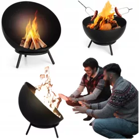    Gartenkamin aus Metall für Kamin unter Kessel auf Terrasse Garten EstiloHome