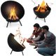  Gartenkamin aus Metall für Kamin unter Kessel auf Terrasse Garten EstiloHome
