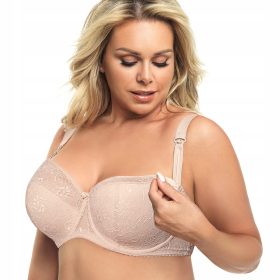  Halbgepolsterter Gorsenia-BH, Beige 55977 MK14, Größe 65I