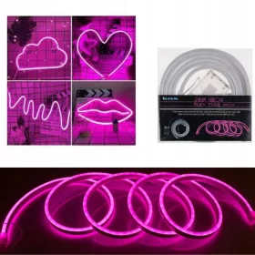    LED-Leuchtreklame 2 Meter DIY - Dekoration selbst gestalten - rosa