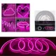  LED-Leuchtreklame 2 Meter DIY - Dekoration selbst gestalten - rosa