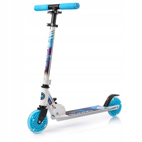  METEOR Verstellbarer Cityroller, klappbar, für Kinder, LED-Räder, 120 mm