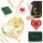  GOLDKETTE MIT HERZ + EWIGER ROSEN-LED-SCHMUCK FÜR DIE MUTTER EINER FRAU