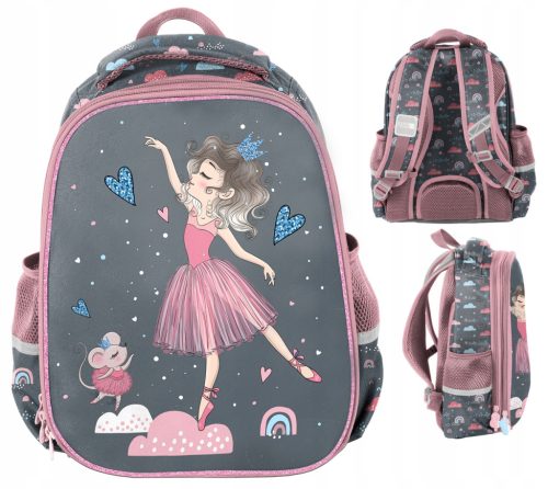 Schulrucksack "Ballett" für Mädchen der 1. bis 3. Klasse - Premium Qualität