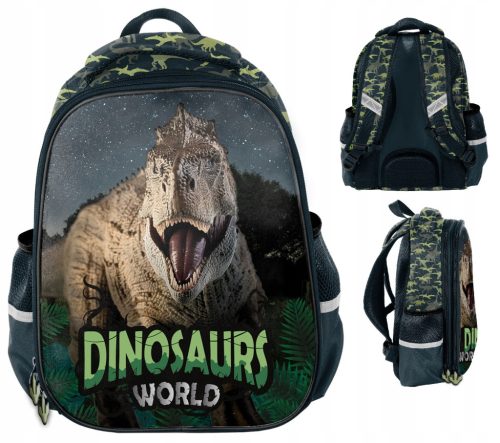 Schulrucksack Dinosaurier für Jungen 1. bis 3. Klasse - Premium Verstärkte Ausführung