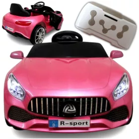   Batterieauto, rosa lackiert, ferngesteuertes Auto für Kinder