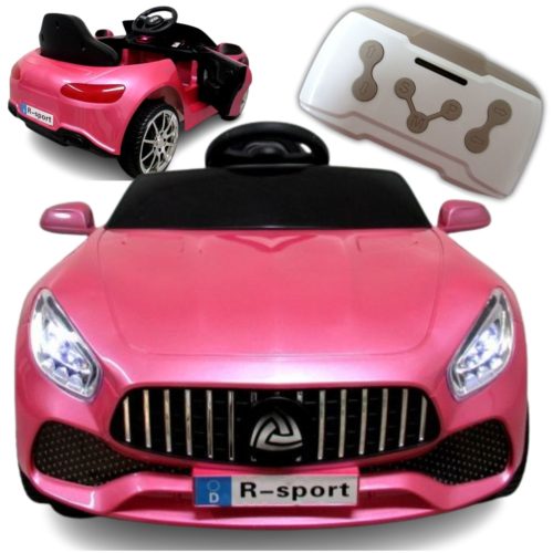  Batterieauto, rosa lackiert, ferngesteuertes Auto für Kinder