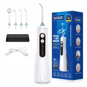  X6 Zahndusche 5 Modi 4 Düsen mit Sockel