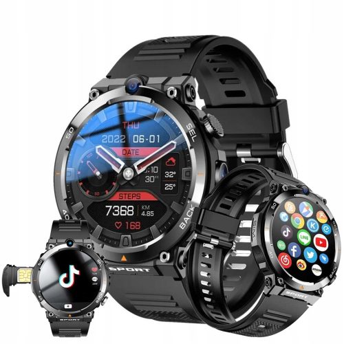  Smartwatch Rufen Sie das polnische Menü von AiWatch Google Play auf – schwarzer Balken