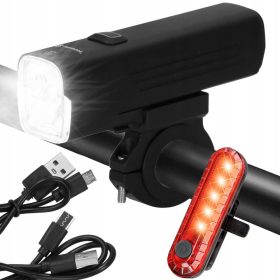    LED-FAHRRADLAMPE VORNE FÜR USB-STARKES HINTEN-SET-LENKER-FAHRRADLICHT