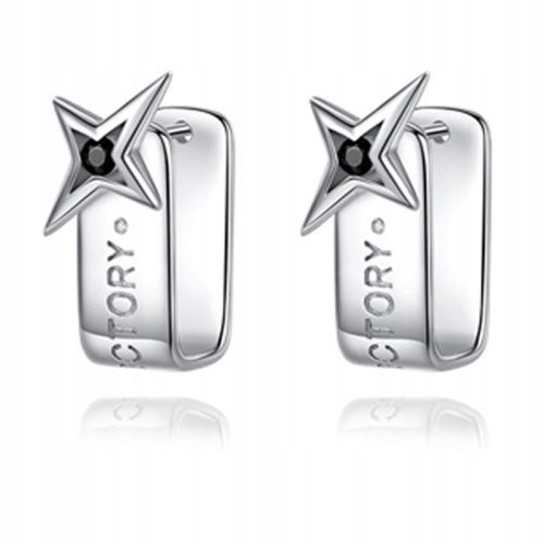  Creative Star Herren-Hip-Hop-Ohrringe, S925-Silber