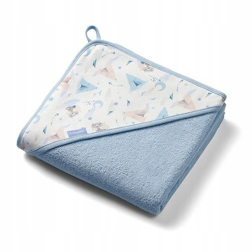  Frottee-Badeanzug mit Kapuze 100x100cm Babyono 1552/02 blau