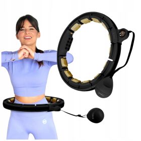  Hula Hoop mit HMS-Noppen, 40 cm, schwarz