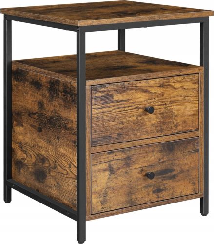  Industrie-Nachttisch LOFT mit Schubladen 60 cm