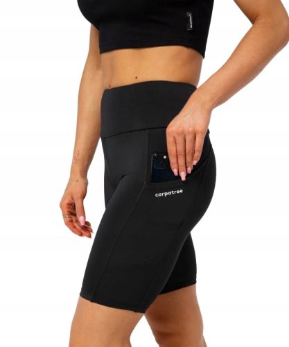  Bikershorts, hohe Taille, Taschen, Libra Carpatree L, schwarz