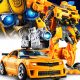  TRANSFORM BUMBLEBEE 2IN1 AUTO-ROBOTER-SPIELZEUG 20CM