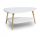  ModernHome Couchtisch Ovale Couchtische 90 x 67 x 45 cm weiß